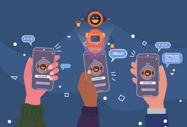 ai chatbot network solutions, seamless data integration. future-ready connectivity. - 營(yíng)銷(xiāo) 幅插畫(huà)檔、美工圖案、卡通及圖標(biāo)